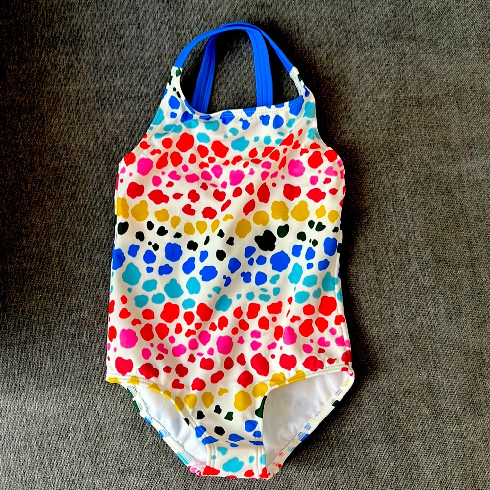 Age 3-4 boden rainbow swimsuit.